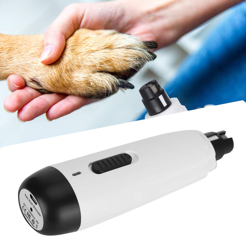 Labuduo Nail Grinder Clippers Pet Nail Trimmer Cat Nail Grinder Dog Nail Clippers Low Noise Lightweight Electric Dog Cat for Nail - PawsPlanet Australia