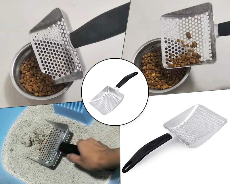 [Australia] - DS. DISTINCTIVE STYLE Cat Litter Scoop Deep Shovel Metal Sifter (Small Round Holes) 