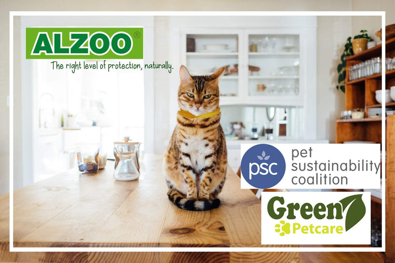 ALZOO Natural Repellent Diffusing Cat Collar | Repels Fleas, Ticks, Dust-Mites Using Natural Active Ingredients | for Cats - PawsPlanet Australia