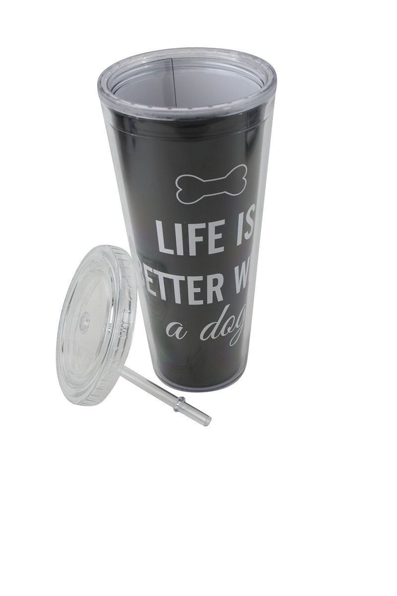 [Australia] - MODPAWS "Life is Better Acrylic Tumbler with Straw 