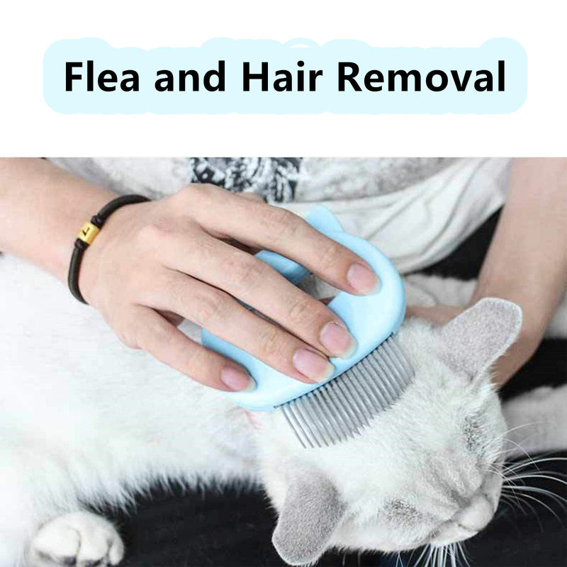 [Australia] - N/P 3 Pcs Cat Massage Shell Comb Pet Hair Removal Massaging Shell Comb Removing Knots and Tangles Grooming Tool Fit for Pet Short & Long Hair 