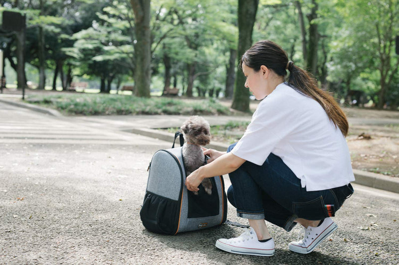 [Australia] - K&H Pet Products Backpack Pet Carrier Gray Backpack Carrier 