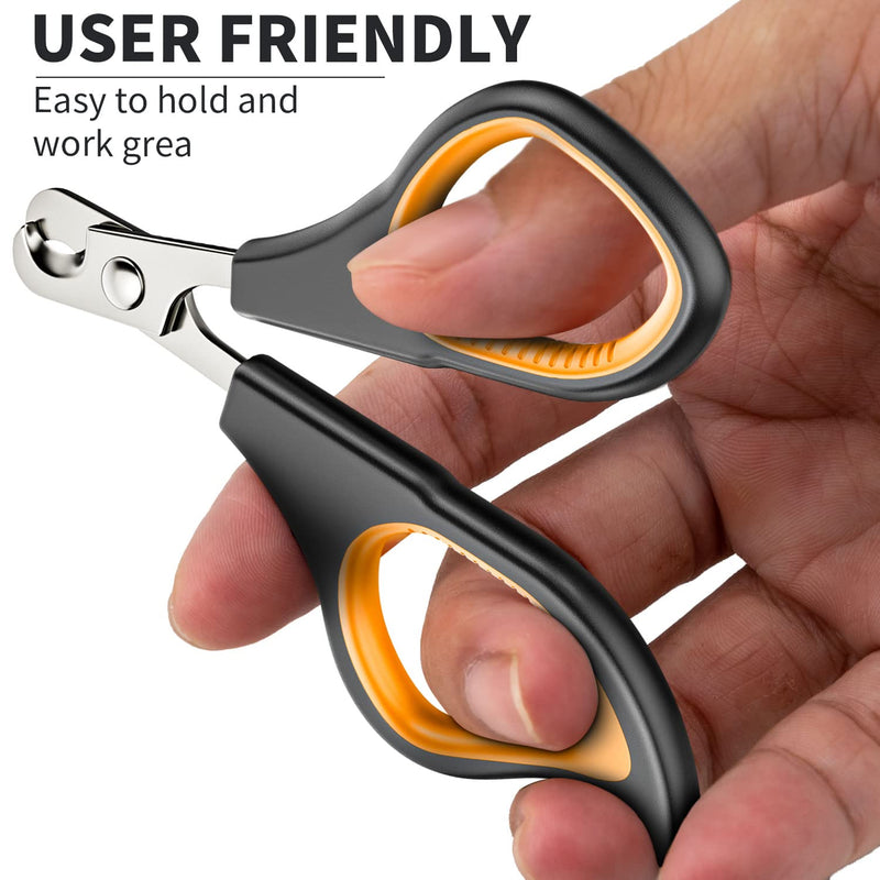 Claw scissors for cats - stainless steel claw trimmer - safe, comfortable and durable nail scissors for kittens, rabbits and small animals - ergonomic design for easy cat claw cutting for cats - PawsPlanet Australia