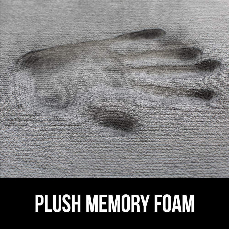 Gorilla Grip Shower Stall Mat and Memory Foam Bath Rug, Mat is Size 21x21 in Clear Color, Bath Rug is Size 30x20 in Graphite Color, Both Machine Washable, 2 Item Bundle - PawsPlanet Australia