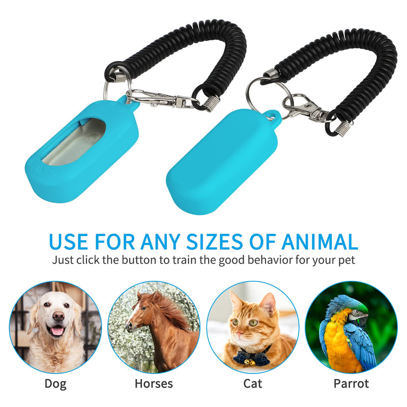 MASBRILL Clicker Training for Dogs, Dog Training Clicker with Wrist Strap,Dog Clicker for Training,Lightweight Easy to Use,Pet Training Clicker for Cats Puppy Bird Horse Behavioral Training, 2 Pack - PawsPlanet Australia