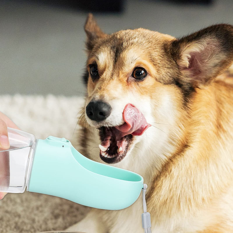 Dog Water Bottle, 550ml Portable Dog Water Dispenser Pet Drinking Water Bottle Leak Proof Travel Water Bottle with Drinking Feeder for Dogs - PawsPlanet Australia