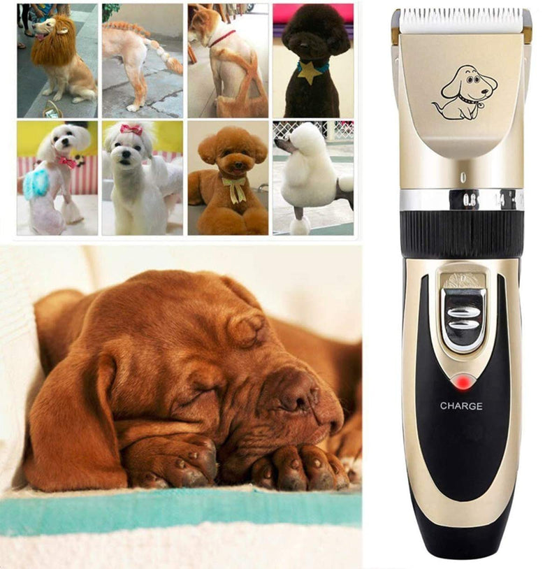 Zerobox Rechargeable Dogs Cats Horse Grooming Clippers Low Noise Pet Hair Clippers for Dogs Cats and Other House Animals - PawsPlanet Australia