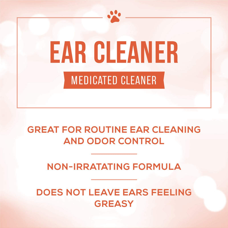 Nature's Specialties Routine Dog Ear Cleaner for Pets, Medicated Solution, Made in USA 4oz - PawsPlanet Australia