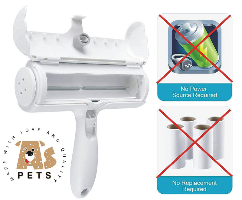 AS Pets Pet hair remover roller fur magic pet hair remover, reusable animal hair removal brush for dogs and cats, easy to self clean, from carpet, furniture, rugs, clothes, bedding, sofa - PawsPlanet Australia