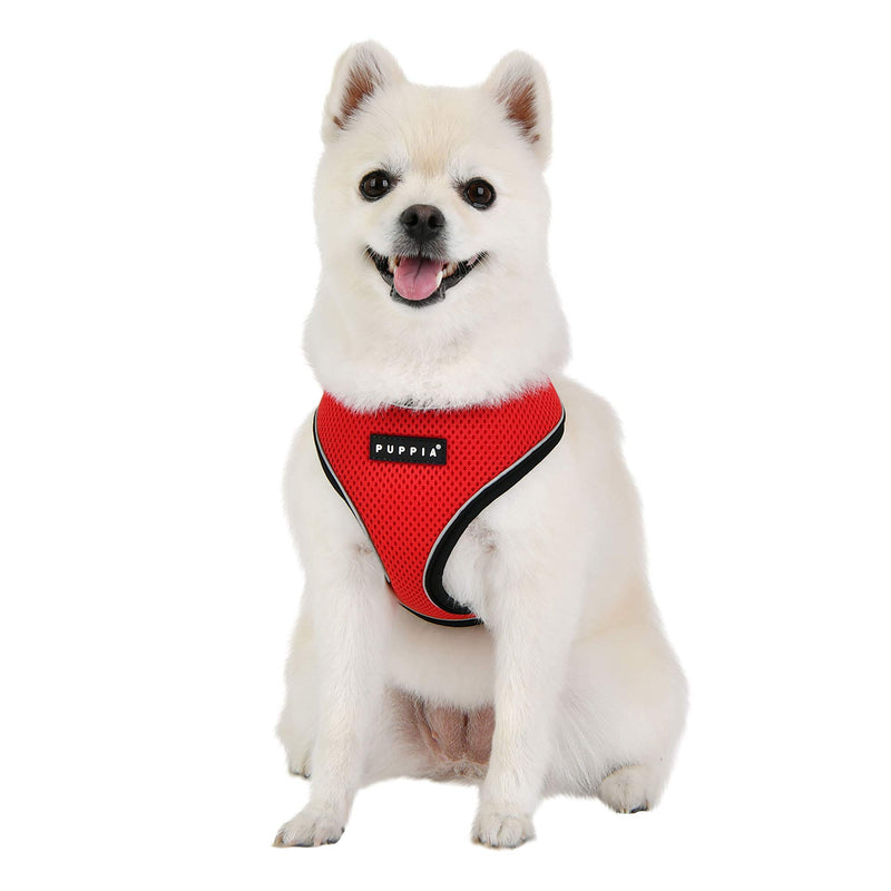 Puppia Soft Harness Pro Dog Harness, Red, XL - PawsPlanet Australia