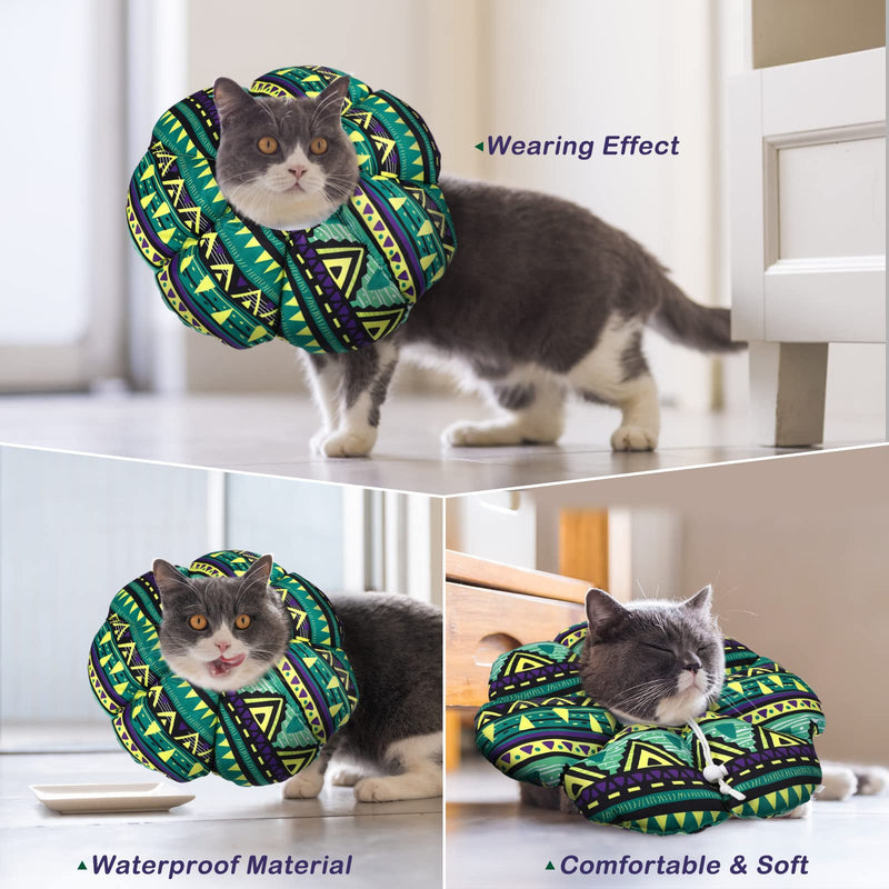 Cat Cone Comfy Recovery Collar: Alternative Cone for Cat Kitten to Stop Licking Waterproof Cute Protective Neck Cone After Surgery Neutering Medium (under 11 lbs) - PawsPlanet Australia