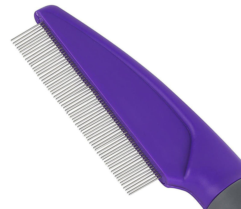 Hertzko Flea Comb for Dogs and Cats – Closely Spaced Metal Pins Removes Fleas, Flea Eggs, And Debris from Your Pet’s Coat - Great for Short Hair Areas. - Long Handle for Extra Comfort! - PawsPlanet Australia