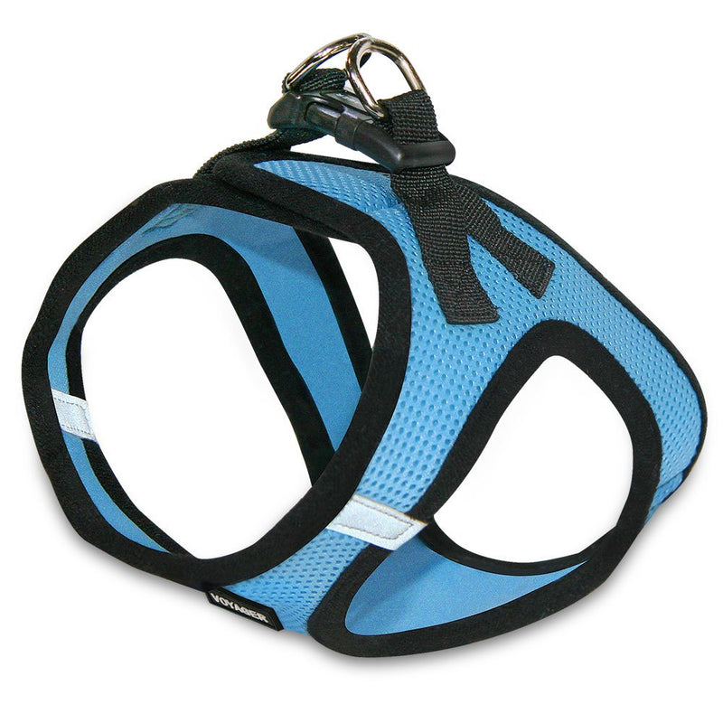 Voyager Step-in Air Dog Harness - All Weather Mesh Step in Vest Harness for Small and Medium Dogs by Best Pet Supplies M (Chest: 16 - 18") Baby Blue Base - PawsPlanet Australia