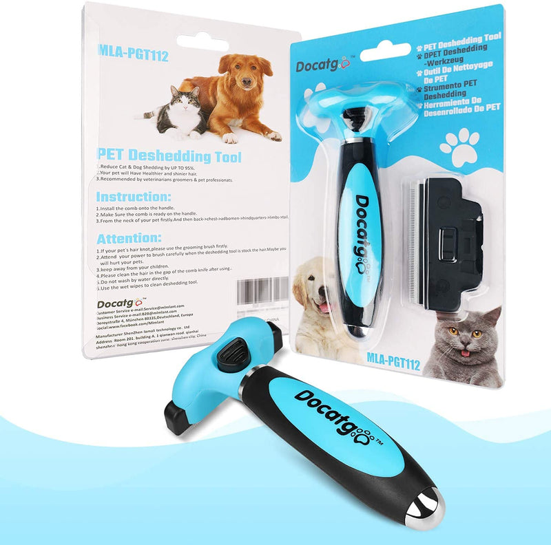 Docatgo cat brush short hair | Dog brush, undercoat brush for cats/dogs, undercoat grooming and hair loss for puppies/kittens, flea comb for small/medium breeds - PawsPlanet Australia