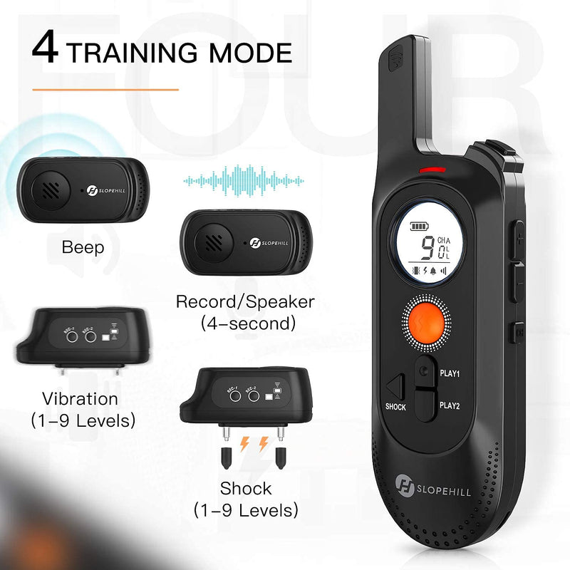 Dog Training Collar with 1000Ft Remote, Electronic Dog Collar with Beep, Vibration, Shock, Light and Keypad Lock Mode, Waterproof Electric Dog Collar Set for Small Medium Large Dogs… - PawsPlanet Australia