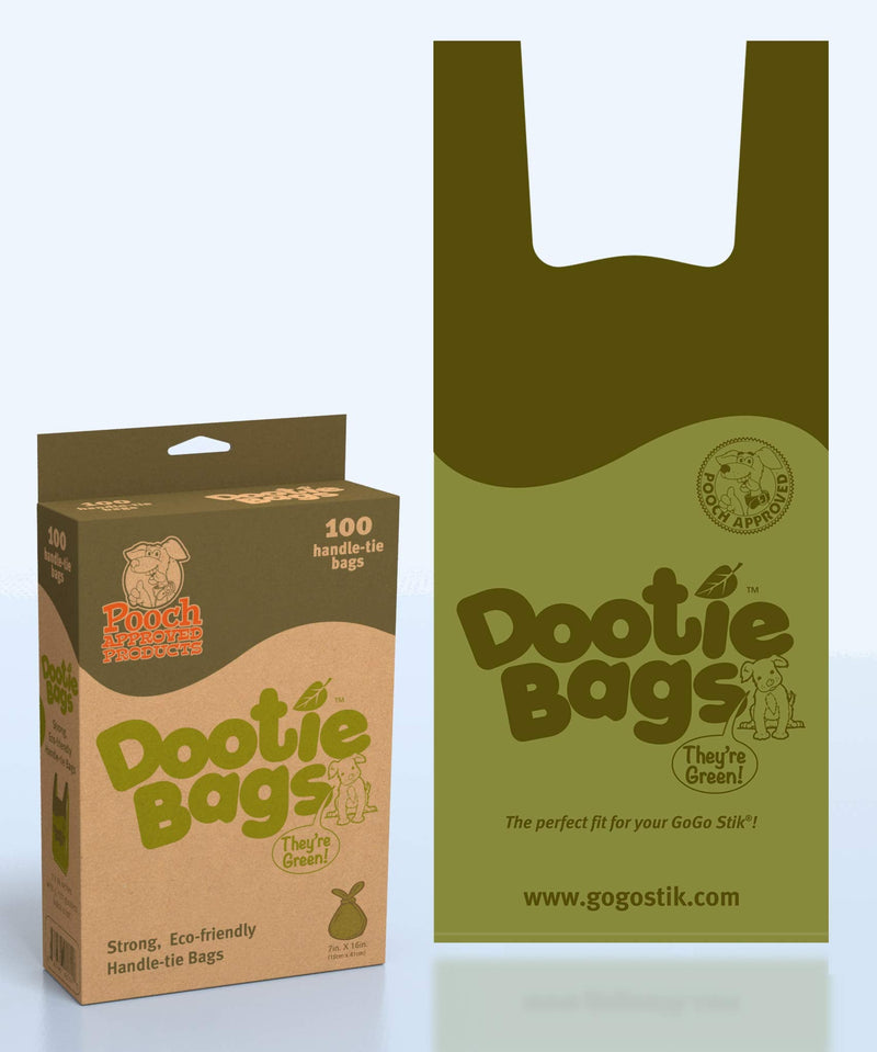 GoGo Stik ST, The Totally Clean Pooper Scooper - Poo Catcher. Small, Medium, Large Dogs. Scoop or Use as a Poo Catcher on Walks. Use Store Bags or Poop Friendly Dootie Bags Large (Pack of 100) - PawsPlanet Australia