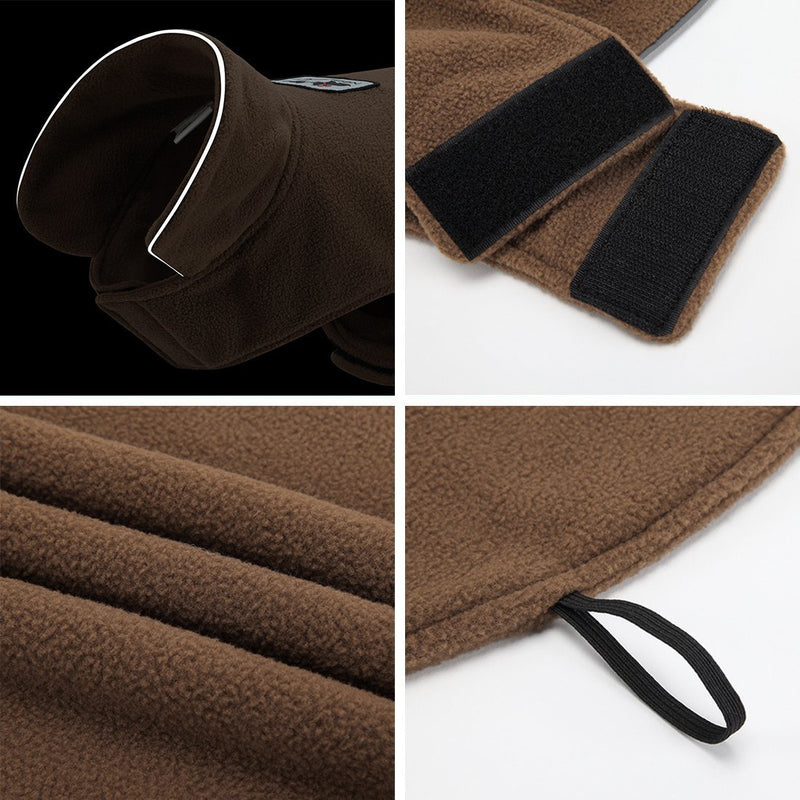 Ecent Pet Dog Warm Clothes Dog Winter Coat Dog Jacket Warm Fleece for dogs in winter L Brown - PawsPlanet Australia