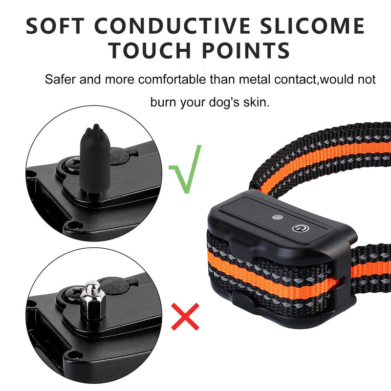 [Australia] - SUPERNIGHT Dog Shock Collar with Remote - Rechargeable Training Collars with Beep, Vibration and Shock Training Modes for Small to Large Dogs - IPX7 Waterproof, Long Remote Range 