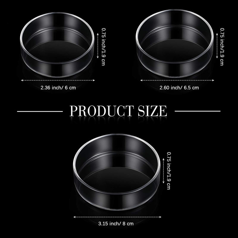Patelai 3 Pieces Aquarium Shrimp Feeding Dish Glass Fish Clear Tank Feeding Bowl - PawsPlanet Australia
