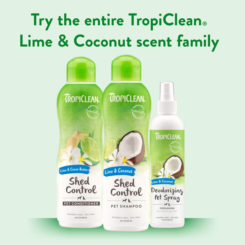 [Australia] - TropiClean Deodorizing Sprays for Pets, Made in USA - Helps Break Down Odors to Effectively Deodorize Dogs and Cats, Paraben Free, Dye Free Lime & Coconut 8 oz 