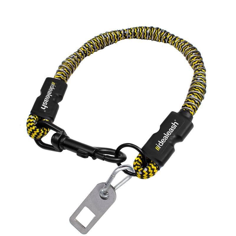 Dog Car Seat Belt - Shock Absorbing Bungee Dog Leash - Dog Car Fixation - Seat Belt Leash for Dogs Medium (10-20kg) - PawsPlanet Australia