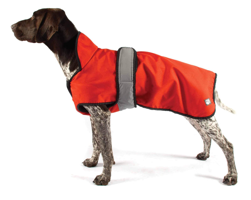 Dog Coat 2 In 1 Orange Dot 18" 45 cm - PawsPlanet Australia