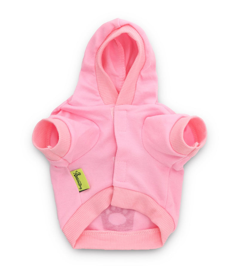 DroolingDog Dog Shirts Dog Clothes Puppy Hoodie Pet T Shirt for Small Dogs, XS X-Small (Under 3.3lb) Pink - PawsPlanet Australia