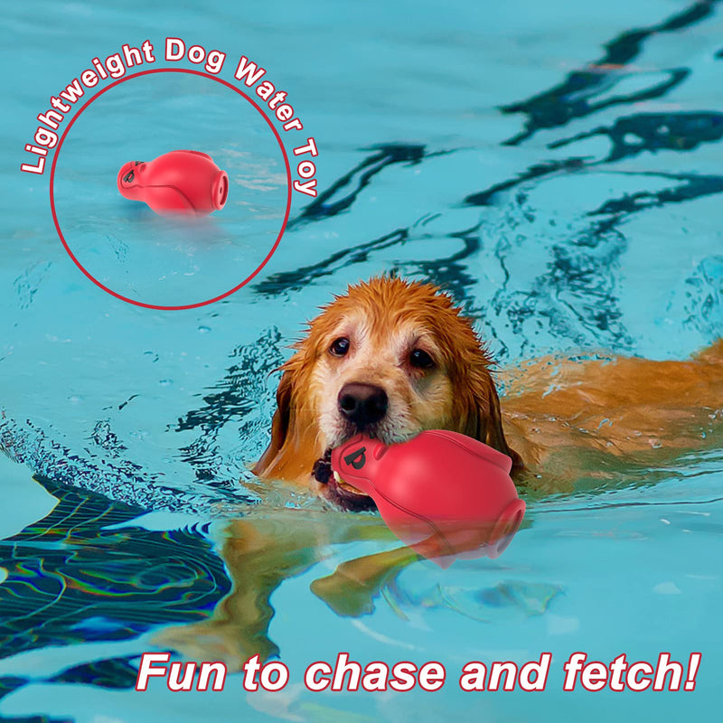 Dog Squeaky Toys for Aggressive Chewers, Water Pool Floating Dog Chew Toys for Medium Large Breed Dogs, Super Noisy Tough Dog Squeak Durable Interactive Toys 100% Natural Rubber Large&Medium Soft Angry Penguin - PawsPlanet Australia