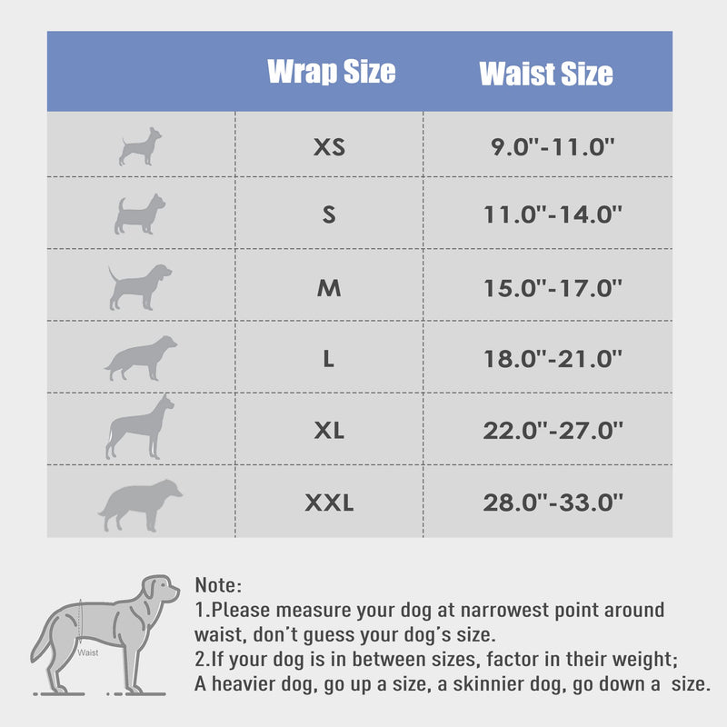 wegreeco Washable Male Dog Belly Wrap - Pack of 3 - (Black, Black, Black, X-Small) X-Small (9" to 11") Black, Black, Black - PawsPlanet Australia
