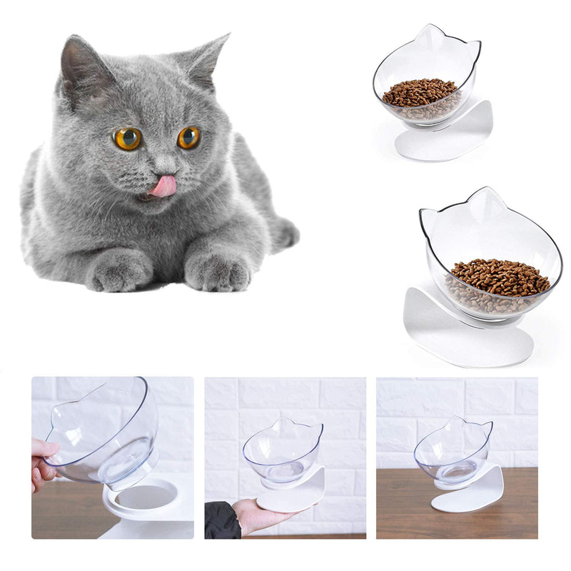 LANGING 1 Piece Cat Food Bowl with Raised Stand Ideal for Cats and Small Dogs - PawsPlanet Australia