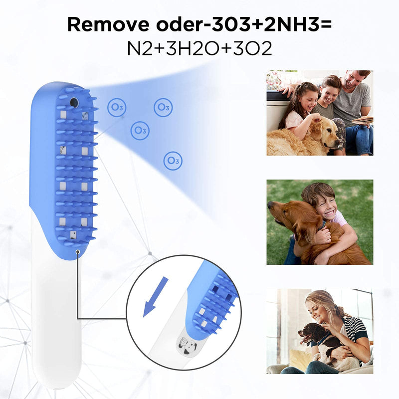Cat Grooming Brush, Dematting Comb for Dogs Puppy Removes Tangles and Knots, Soft Painless Massaging Pet Supplies with 1 Replaceable Comb Brush - PawsPlanet Australia