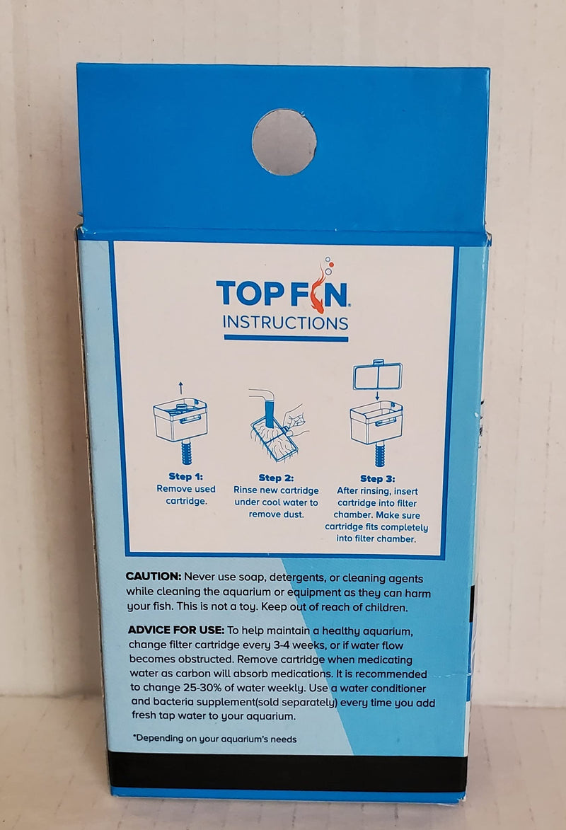 Top Fin EF-S Element Filter Cartridge 3 Month Supply 2.1 in X 3.7 in - PawsPlanet Australia