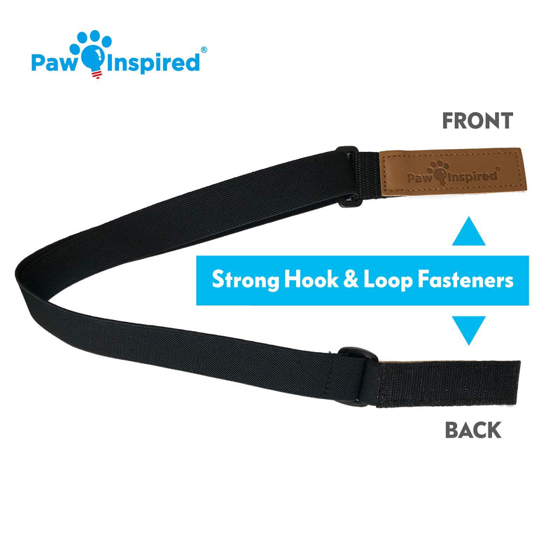 Paw Inspired Dog Diaper Suspenders | Belly Bands Canine Harness | Durable Dress & Diaper Keeper | Keep Diaper on Your Dog, for Small Medium and Large Dogs XS/S Black - PawsPlanet Australia