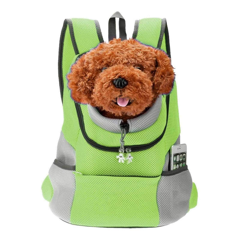 PETCUTE Pet Carrier Backpack Dog Travel Backpack Pet Carrying bag for small Dogs cats Head Out Design Airline Approved for Bike Hiking Green XL - PawsPlanet Australia