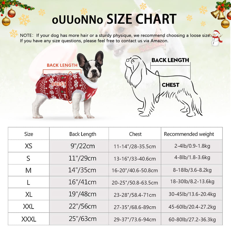 oUUoNNo oUUoNNo Dog Christmas Pajamas, Dog Surgical Recovery Suit for Female Male Abdominal Wounds, Spay or Skin Diseases, Dog Christmas Costumes, Anti-Leak Pet Vest After Ope XXXL Christmas - PawsPlanet Australia