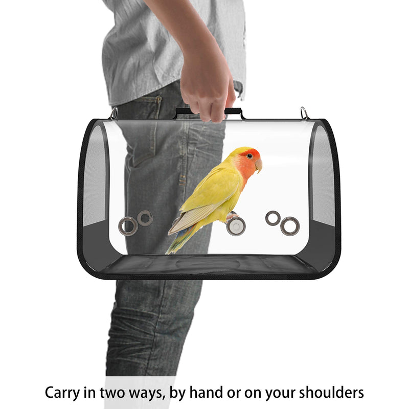 Blue Mars Bird Carrier, Bird Travel Cage Portable&Breathable&Lightweight Pets Birds Travel Cage (Big 10" x 10" x 16") Big Size fits ＜5.5"H(paw to head distance) - PawsPlanet Australia