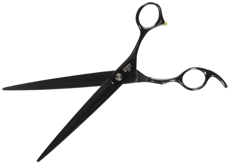 [Australia] - ShearsDirect Professional Black Titanium Cutting Shears Off Set Handle Design with Anatomic Thumb and Gem Stone Tension, 8.0-Inch 