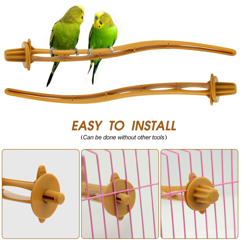 Bird Perches for Cage Parrot Plastic Standing Toys 6pcs for Small Parakeets/Barred Parakeet/Thrush?Bird Perches 8.7 inch? - PawsPlanet Australia