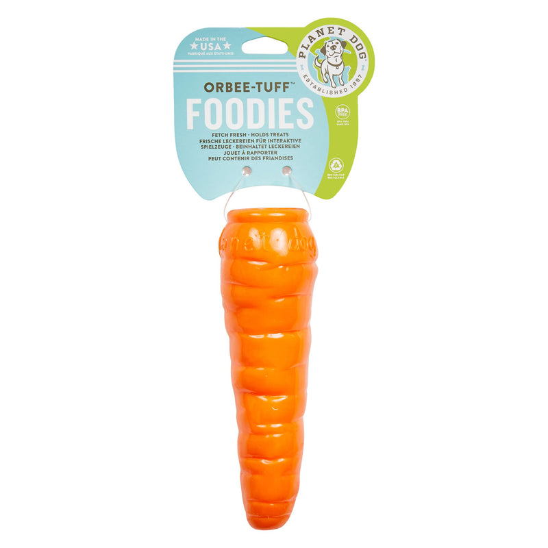 Planet Dog Orbee-Tuff Carrot Treat-Dispensing Dog Chew Toy - PawsPlanet Australia