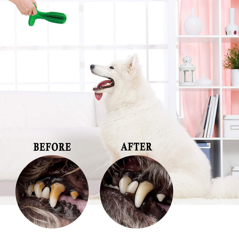 Bestbuy Dog Toothbrush Stick Puppy Dental Care Brush Stick Effective Dogs Teeth Cleaning Massager Non-Toxic Natural Rubber Bite-Resistant Chew Toy for Dogs 1 Piece (Pack of 1) - PawsPlanet Australia