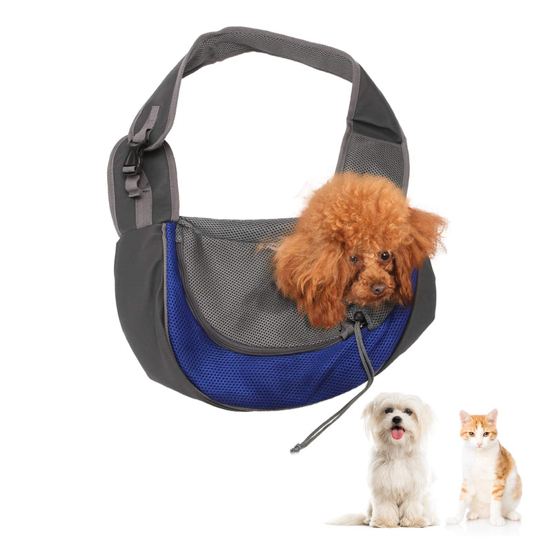 SLequipo Pet Sling Carrier, Hands-Free Small Pet Carrier for Small Dogs and Cats up to 5kg, Breathable Mesh Dog Sling Carrier with Adjustable Shoulder Strap for Outdoor and Travel - PawsPlanet Australia