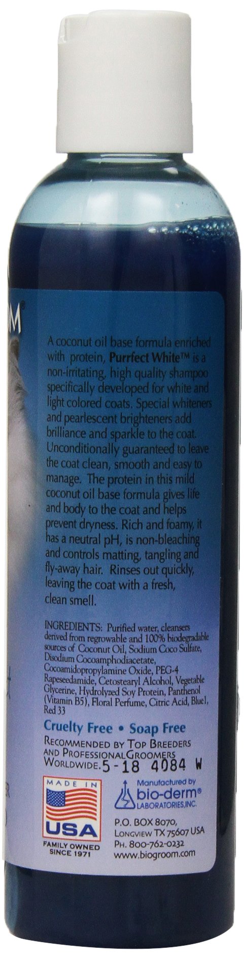 Bio-groom Purrfect White Cat Shampoo, 8-Ounce - PawsPlanet Australia