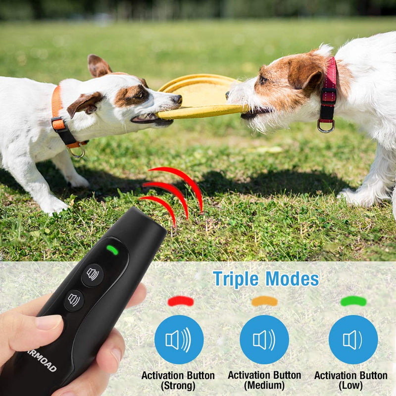 POLARDOR Barking Control Device, Ultrasonic Dog Barking Deterrent, USB Rechargeable 2-in-1 Anti Barking Device with 3 Adjustable Frequency, Unique Keypad Lock, Dog Trainer & Training Aid Devices - PawsPlanet Australia