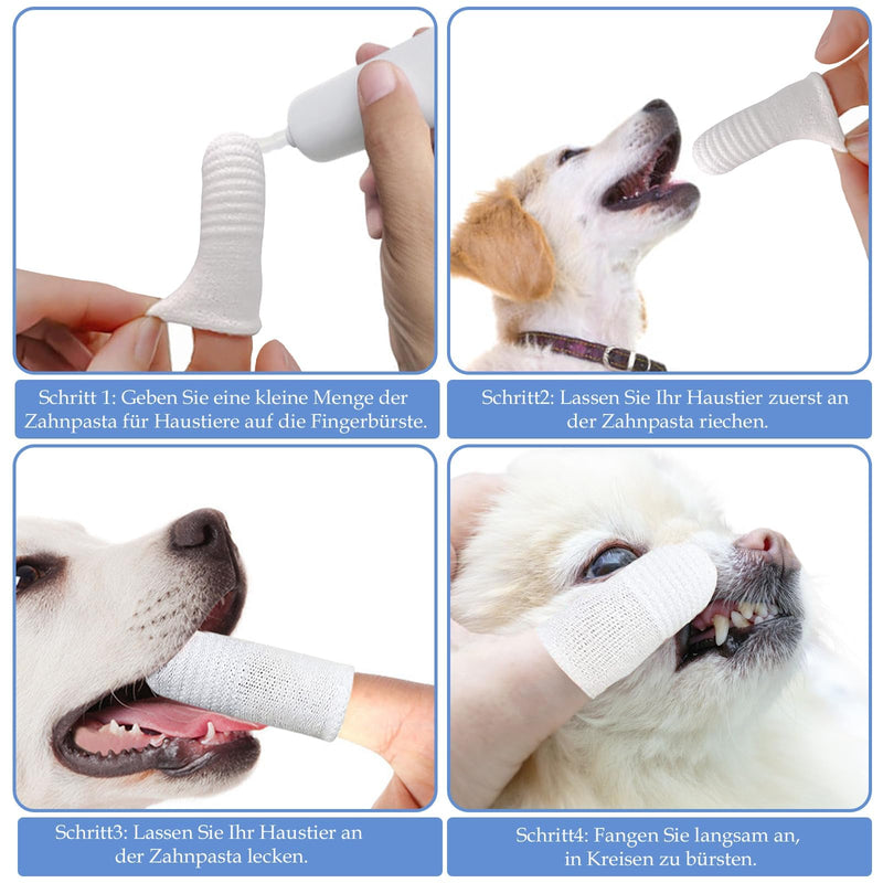 Pack of 20 dog toothbrush finger toothbrush, dog toothbrush for small dogs, pet finger toothbrush, dog finger toothbrush, cat toothbrush, anti-plaque finger toothbrush, dog dental care - PawsPlanet Australia