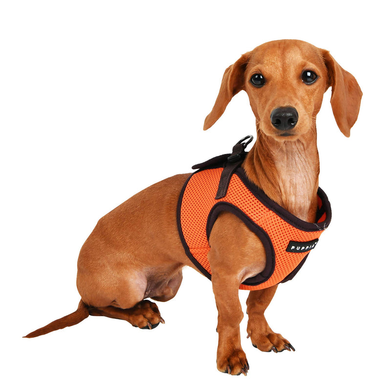 Puppia Harness B Ii Soft Vest Dog Harness, Orange, S - PawsPlanet Australia