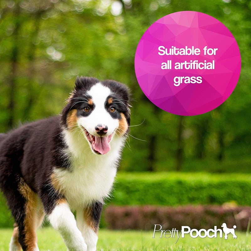Pretty Pooch Artificial Grass Cleaner for Dogs (Fresh Cut Grass, 2 x 5 Litres) - Destroys Urine Odours & Deeply Cleans All Artificial Grass - Makes 30 Litres - Fresh Cut Grass Fragrance - PawsPlanet Australia