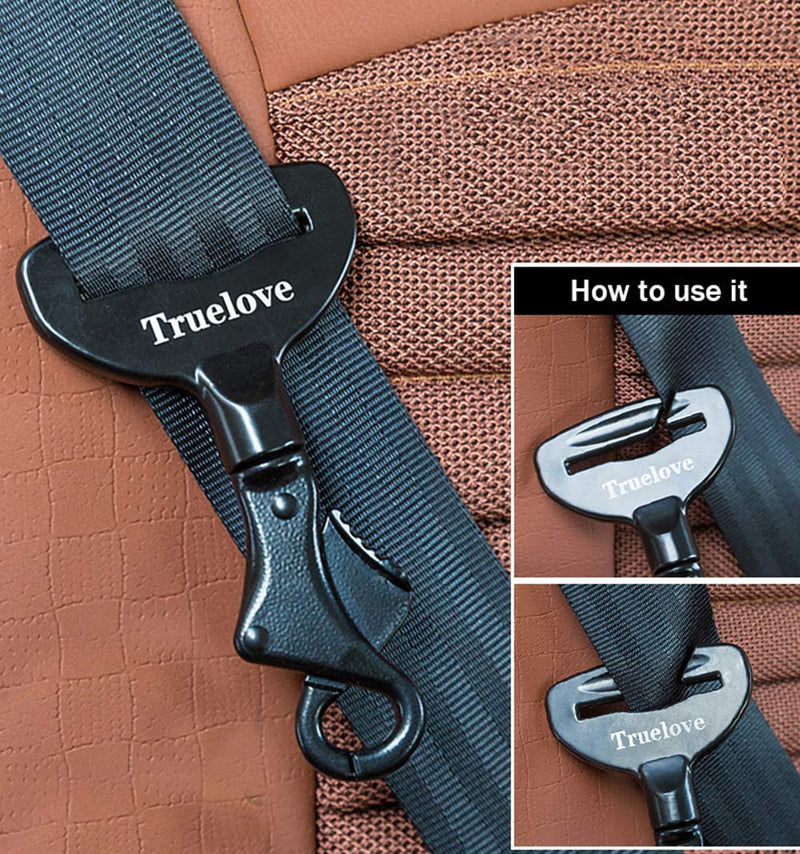 TRUE LOVE Vehicle Seat Belt Safety Buckle Lock, Fit Pet Harness Dog or Cat Car Travel Portable Lightweight TLM1991 - PawsPlanet Australia