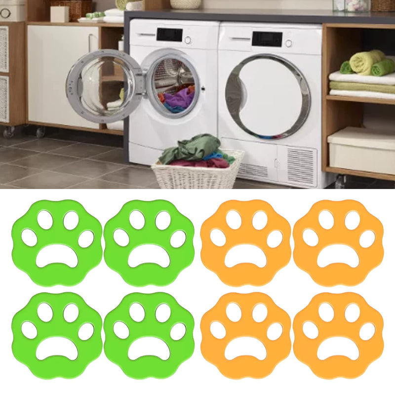 LiebeWH Pet Hair Remover for Laundry, Pack of 8, Reusable Lint Catcher for Dogs and Cats, for Laundry, Bedding, Clothes - PawsPlanet Australia