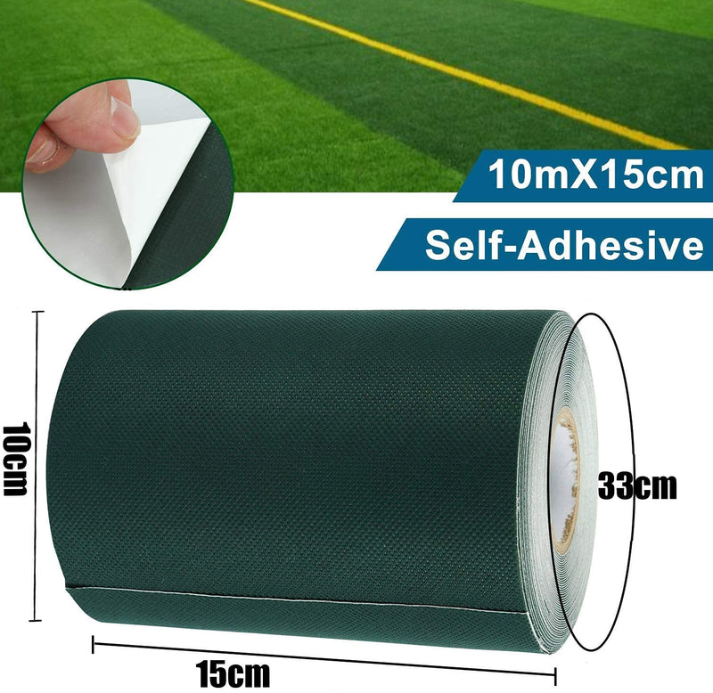 LATERN Artificial Grass Jointing Tape, 15cm x 10m Self Adhesive Joining Turf Tape Fixing Synthetic Lawn Seaming Tape for Connecting 2 Pieces Fake Grass Carpet - PawsPlanet Australia