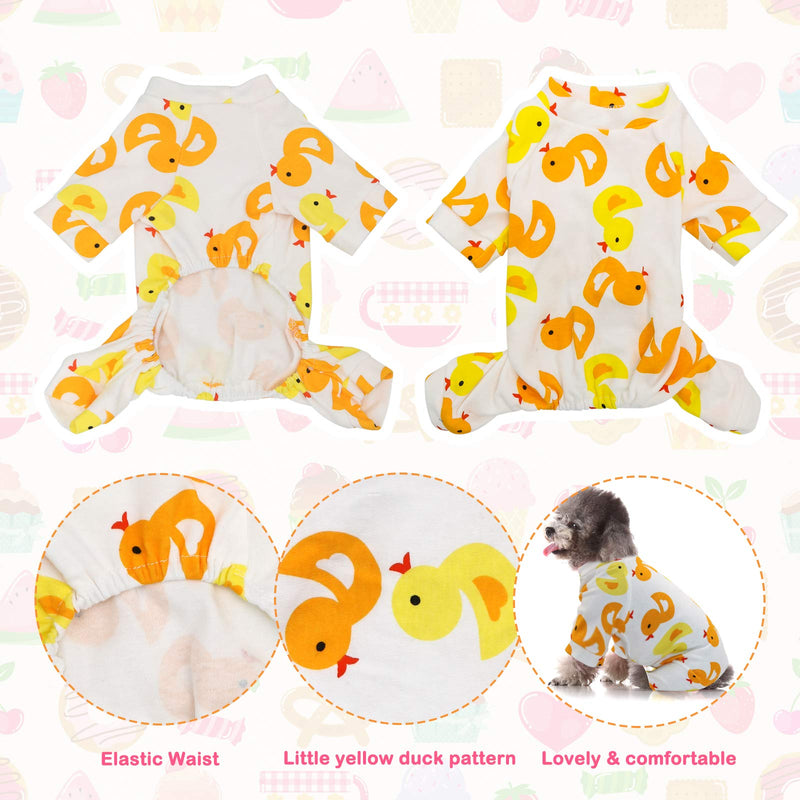 HYLYUN 2 Pack Puppy Pajamas - Cats Onesie Soft Dog Pajamas Cotton Puppy Rompers Pet Jumpsuits Cozy Bodysuits for Small Dogs and Cats Small (3-5 lbs) - PawsPlanet Australia